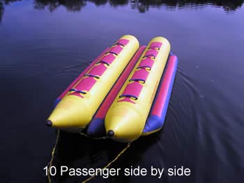 PVC-10 Side by Side 10 person banana sled water towable