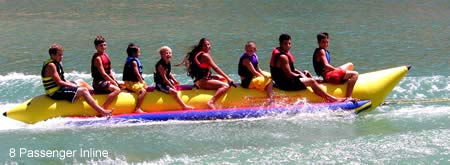 PVC-8 Inline 8 person banana sled water towable