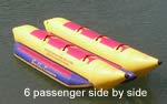 PVC-6 Side by Side 6 person banana sled water towable