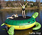 water trampoline turtle